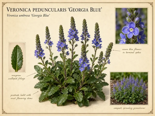 Veronica peduncularis ‘Georgia Blue’ (Veronica umbrosa ‘Georgia Blue’)