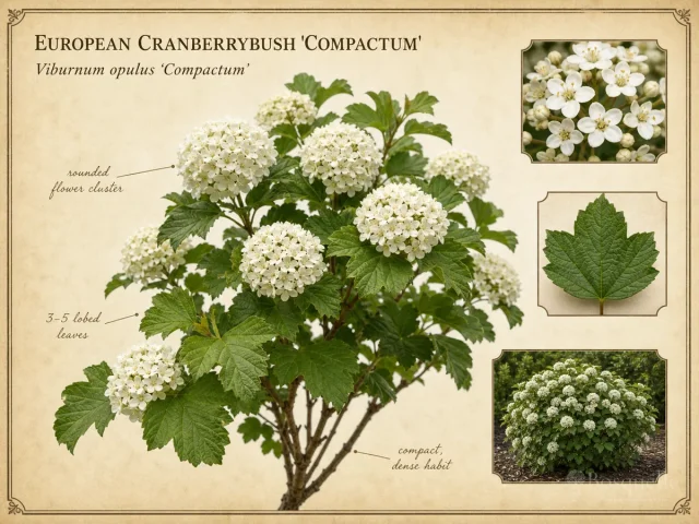 European Cranberrybush ‘Compactum’ (Viburnum opulus ‘Compactum’)