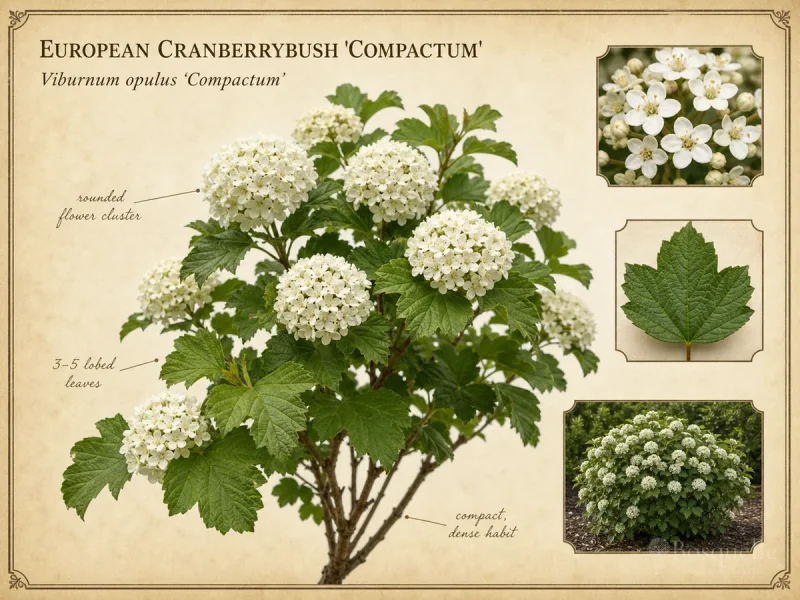 European Cranberrybush ‘Compactum’ (Viburnum opulus ‘Compactum’)