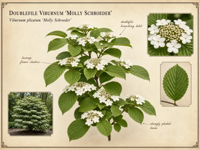 Doublefile Viburnum ‘Molly Schroeder’ (Viburnum plicatum ‘Molly Schroeder’)