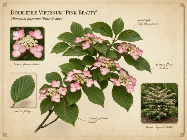 Doublefile Viburnum 'Pink Beauty'