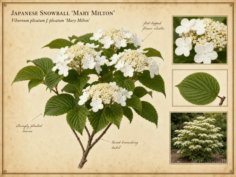 Japanese Snowball ‘Mary Milton’ (Viburnum plicatum f. plicatum ‘Mary Milton’)