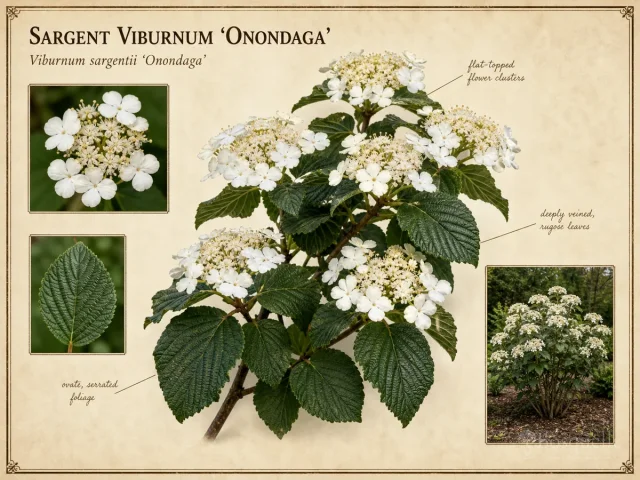 Sargent Viburnum ‘Onondaga’ (Viburnum sargentii ‘Onondaga’)
