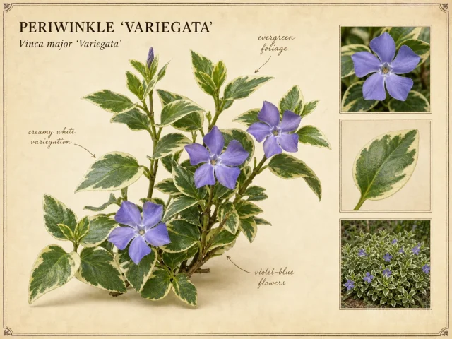 Periwinkle 'Variegata'