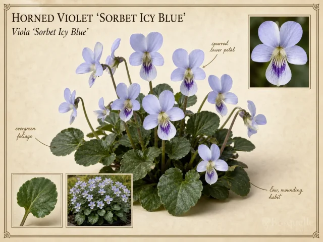 Horned Violet 'Sorbet Icy Blue'