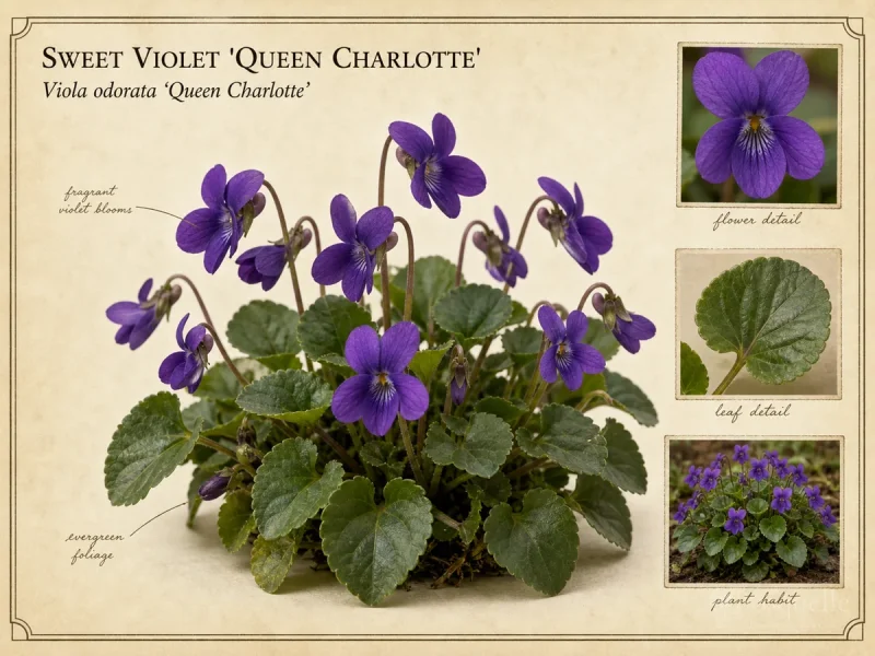 Sweet Violet 'Queen Charlotte'
