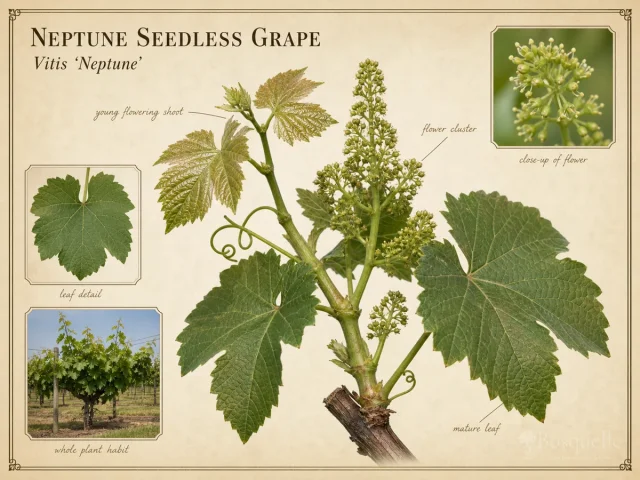 Neptune Seedless Grape (Vitis ‘Neptune’)