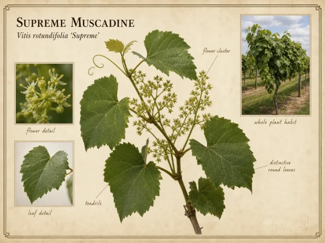 Supreme Muscadine (Vitis rotundifolia ‘Supreme’)