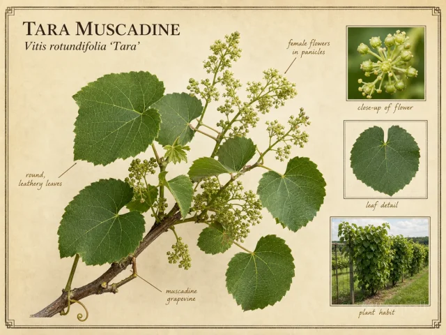 Tara Muscadine (Vitis rotundifolia ‘Tara’)