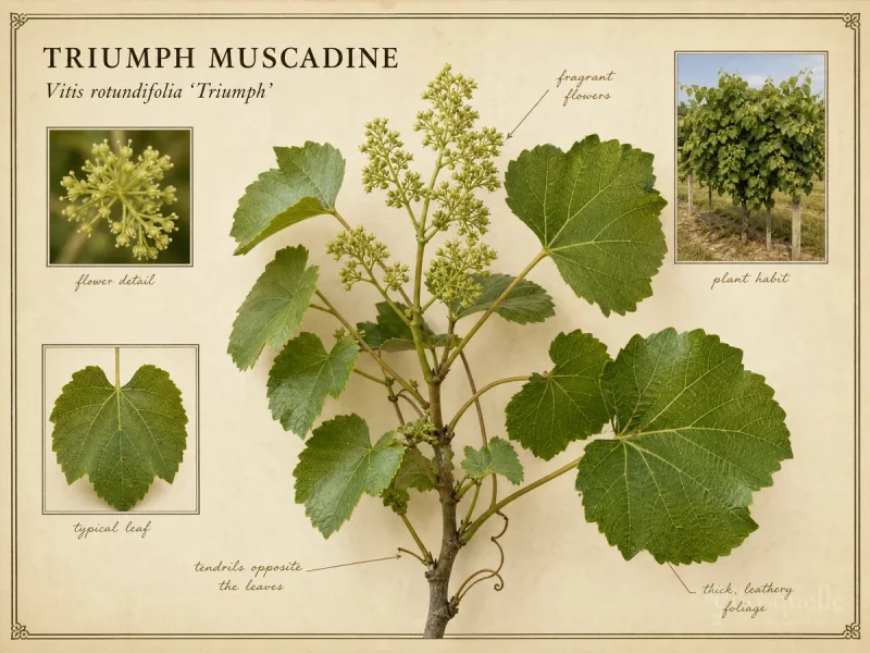 Triumph Muscadine (Vitis rotundifolia ‘Triumph’)
