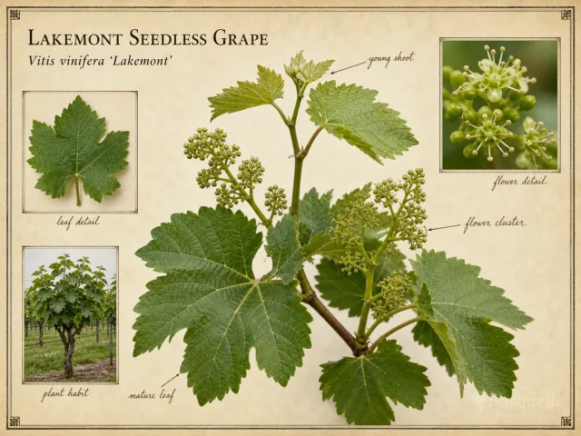 Lakemont Seedless Grape (Vitis vinifera ‘Lakemont’)
