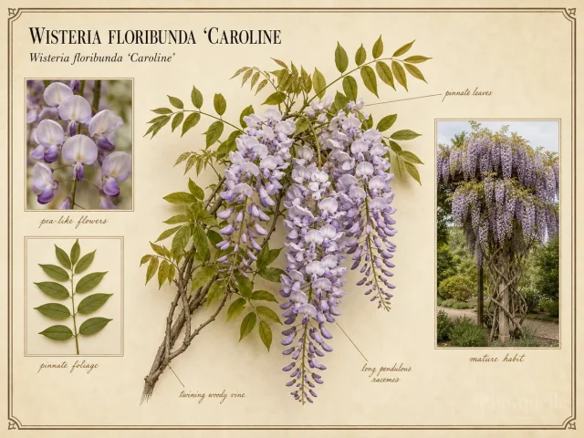Wisteria floribunda ‘Caroline (Wisteria ‘Caroline’)