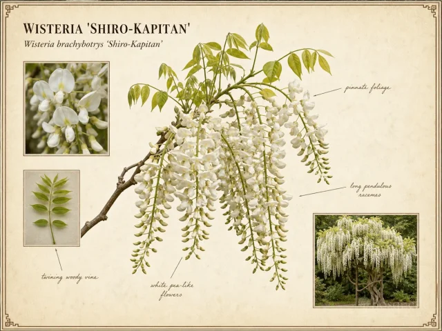 Wisteria 'Shiro-Kapitan'