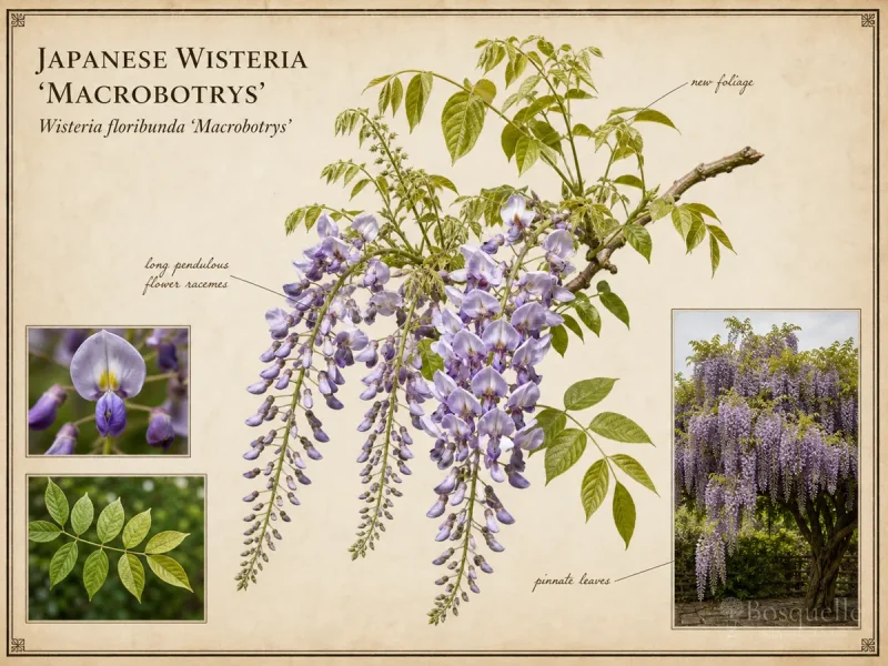 Japanese Wisteria ‘Macrobotrys’ (Wisteria floribunda ‘Macrobotrys’)