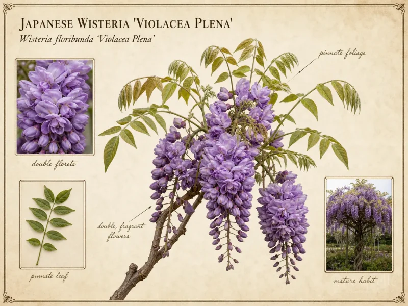 Japanese Wisteria ‘Violacea Plena’ (Wisteria floribunda ‘Violacea Plena’)