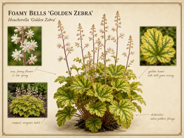 Foamy Bells 'Golden Zebra'