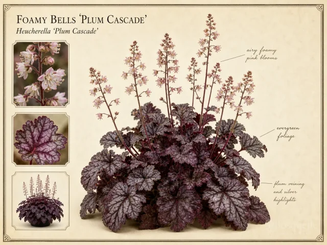 Foamy Bells 'Plum Cascade'