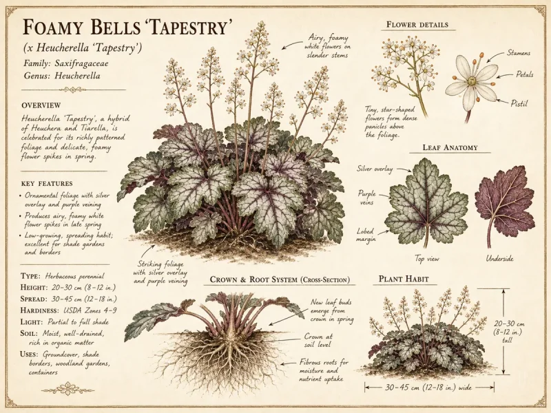 Foamy Bells ‘Tapestry’ (x Heucherella ‘Tapestry’)