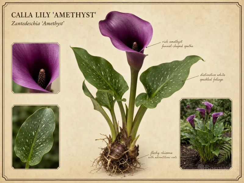 Calla Lily 'Amethyst' — Drain holes, pot size, and mix