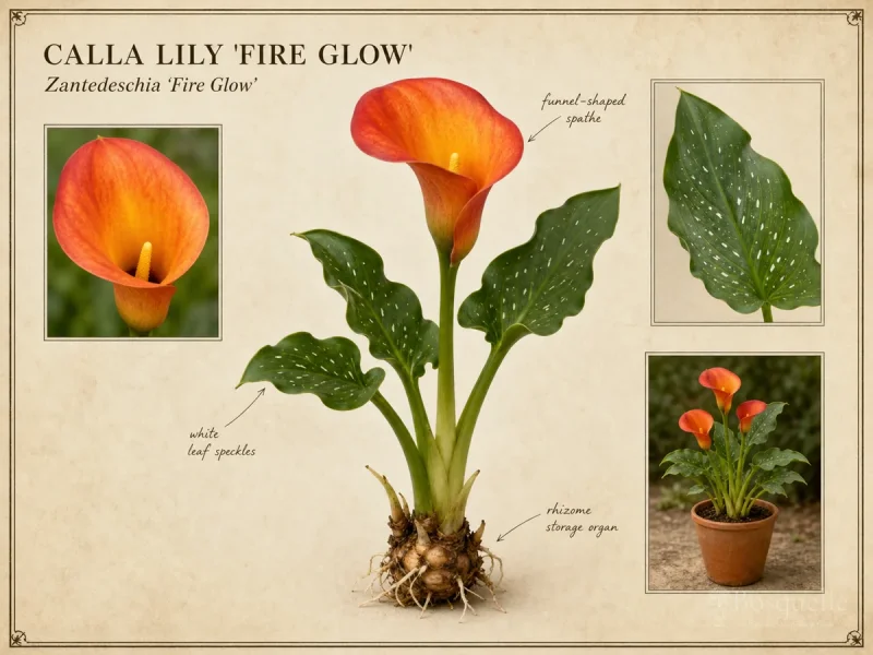 Calla Lily ‘Fire Glow’ (Zantedeschia ‘Fire Glow’)