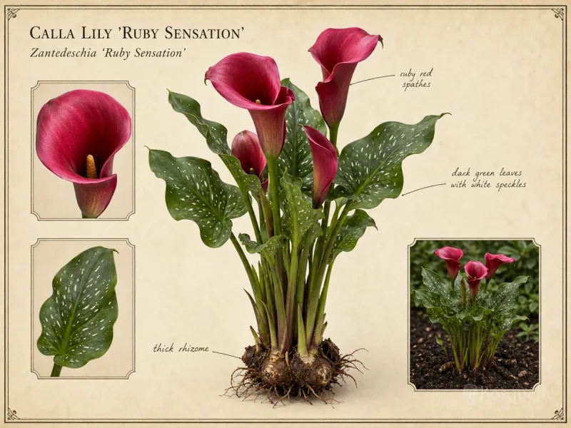 Calla Lily ‘Ruby Sensation’ (Zantedeschia ‘Ruby Sensation’)