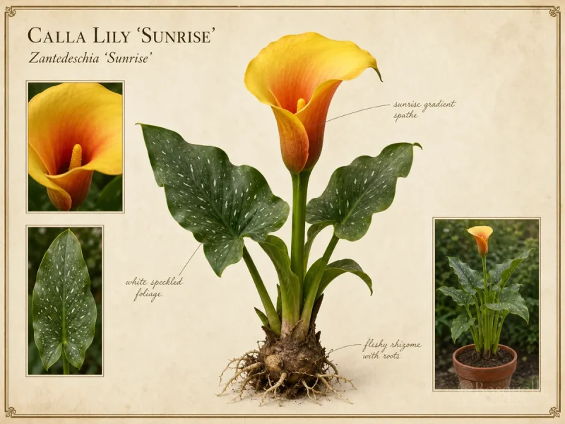 Calla Lily ‘Sunrise’ (Zantedeschia ‘Sunrise’)