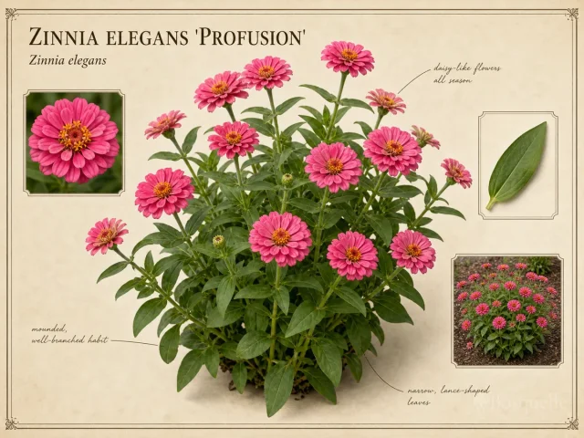 Zinnia elegans 'Profusion'