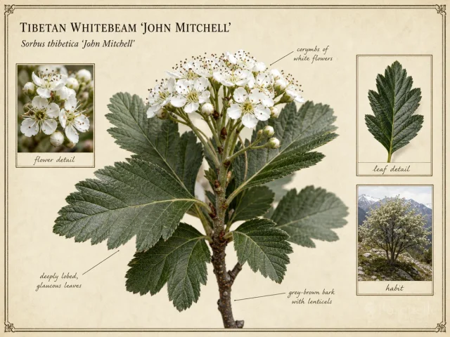 Tibetan Whitebeam ‘John Mitchell’ (Sorbus thibetica ‘John Mitchell’)