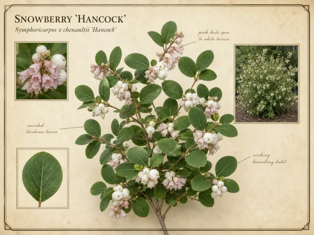 Snowberry ‘Hancock’ (Symphoricarpos x chenaultii ‘Hancock’)