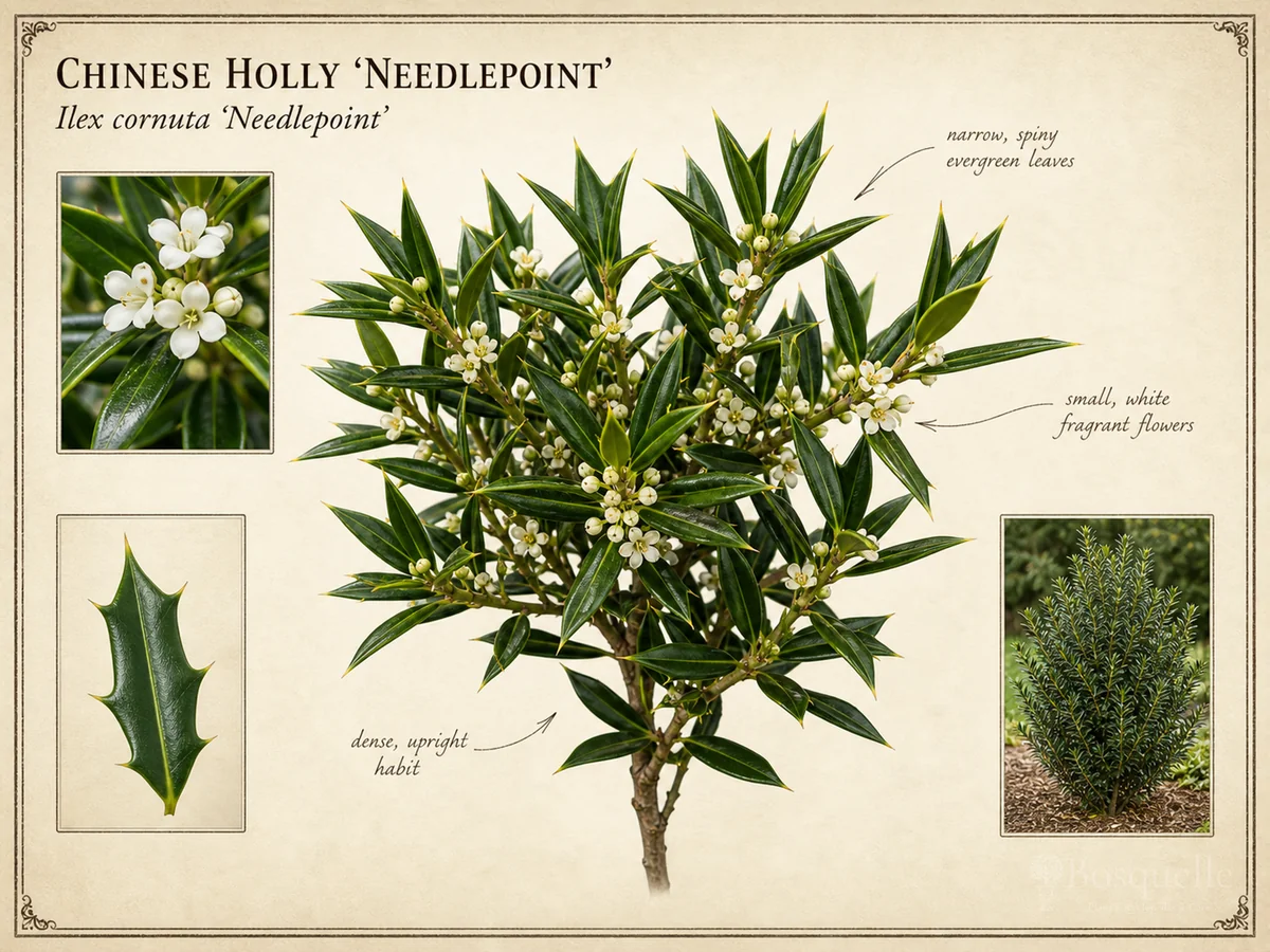Chinese Holly 'Needlepoint'