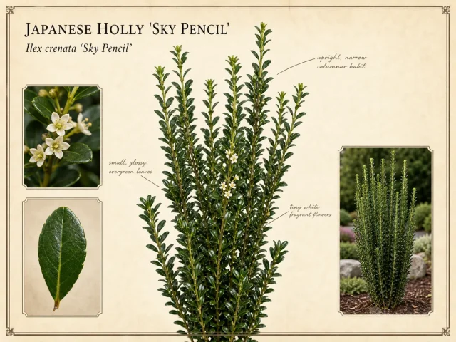 Japanese Holly 'Sky Pencil'