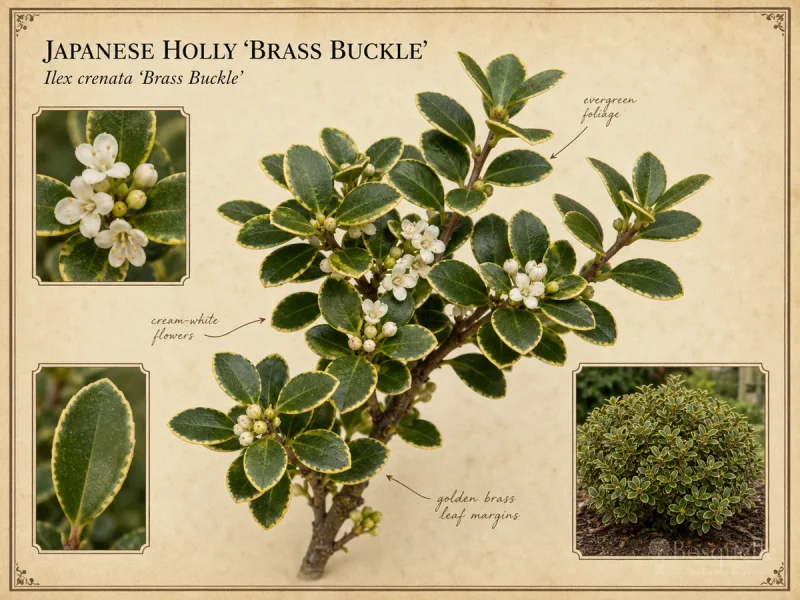 Japanese Holly ‘Brass Buckle’ (Ilex crenata ‘Brass Buckle’)