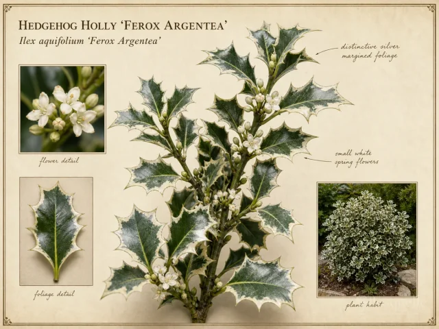 Hedgehog Holly 'Ferox Argentea'