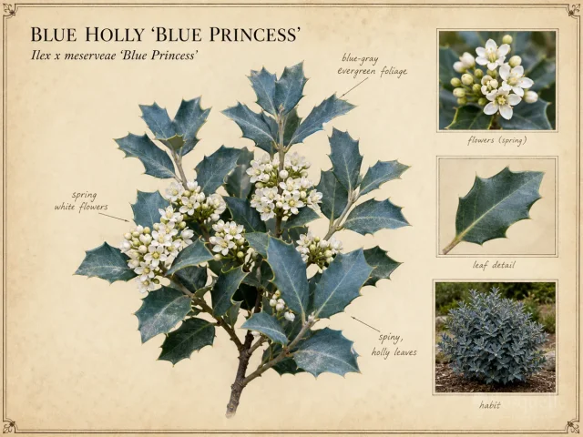 Blue Holly 'Blue Princess'