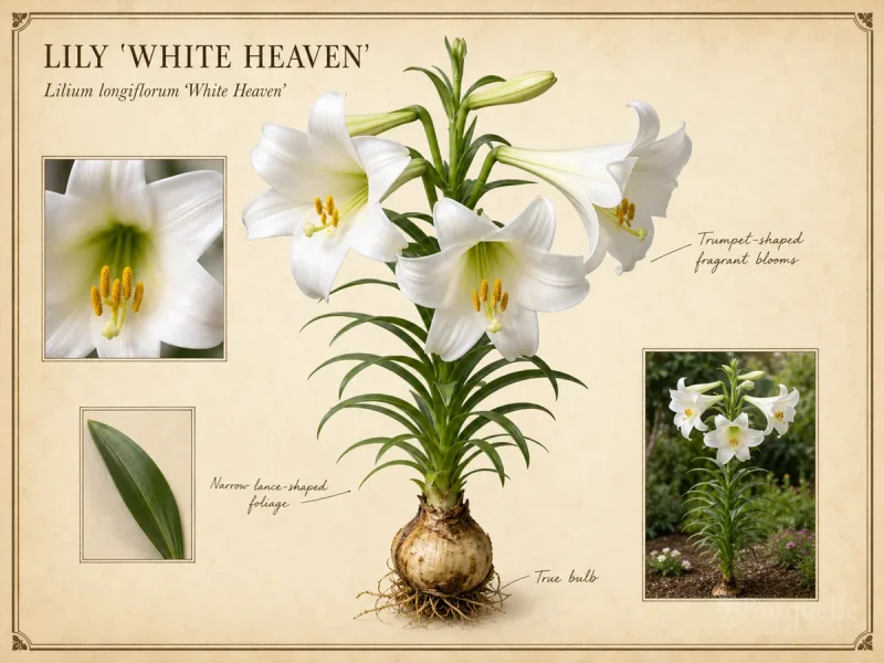 Lily 'White Heaven' — Longiflorum / Easter-type (2)