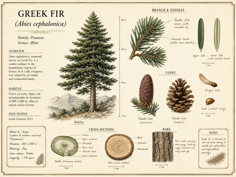 Greek Fir (Abies cephalonica)