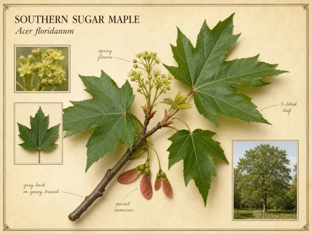 Southern Sugar Maple (Acer floridanum)