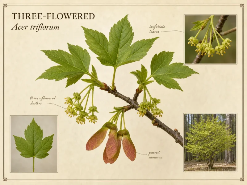 Three-Flowered (Acer triflorum)