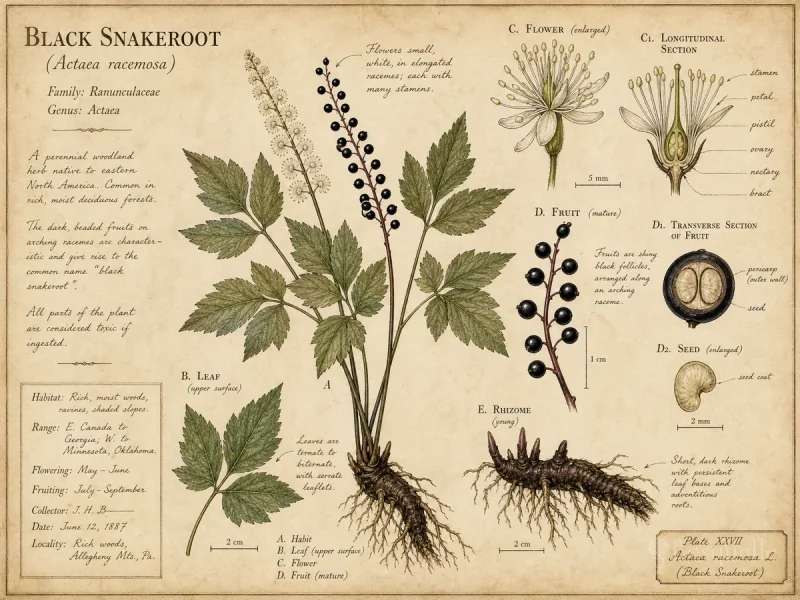 Black Snakeroot (Actaea racemosa)