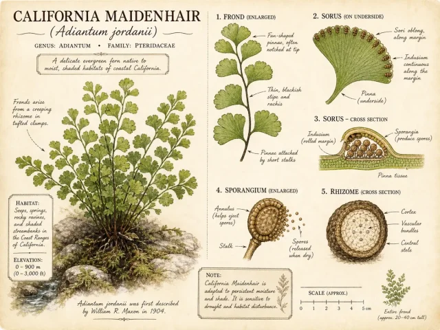 California Maidenhair (Adiantum jordanii)