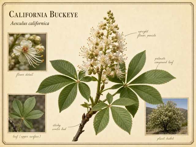 California Buckeye (Aesculus californica)