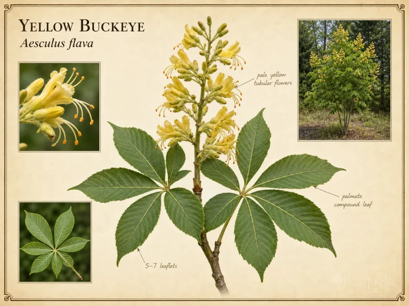 Yellow Buckeye — Not an edible chestnut