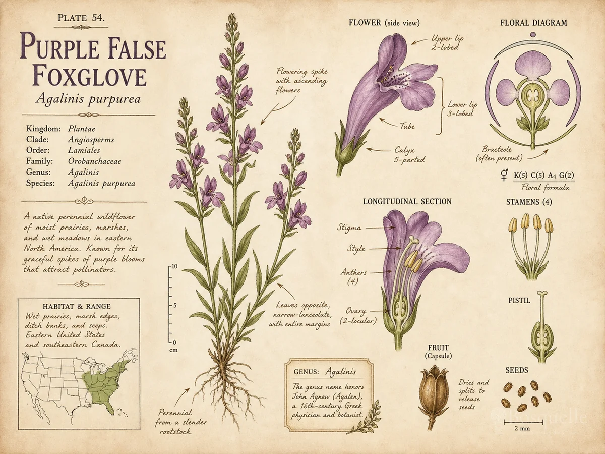 Purple False Foxglove (Agalinis purpurea)