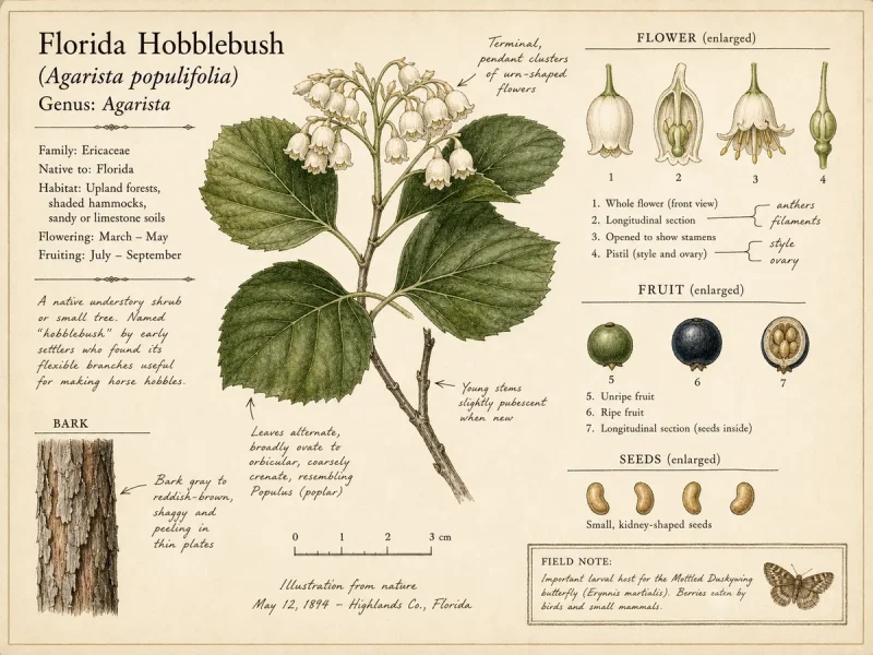 Florida Hobblebush (Agarista populifolia)