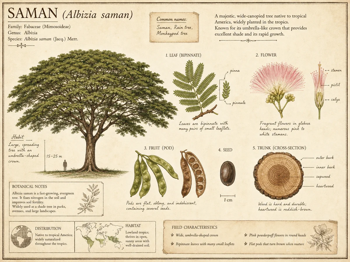 Saman (Albizia saman)
