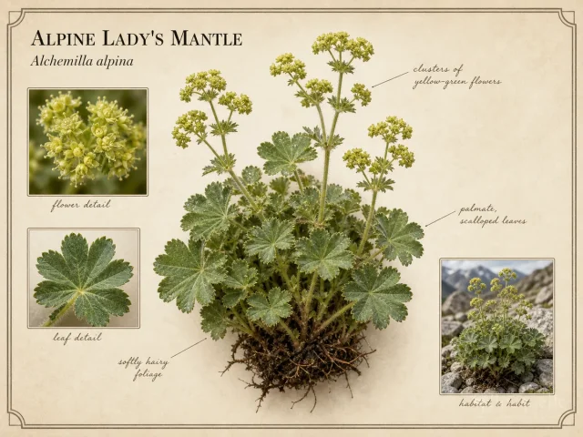 Alpine Lady’s Mantle (Alchemilla alpina)