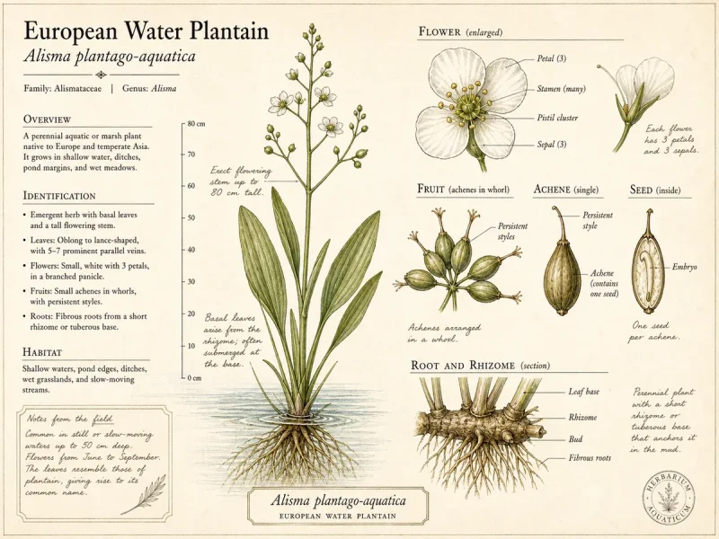 European Water Plantain (Alisma plantago-aquatica)