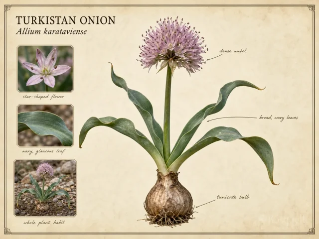 Turkistan Onion (Allium karataviense)