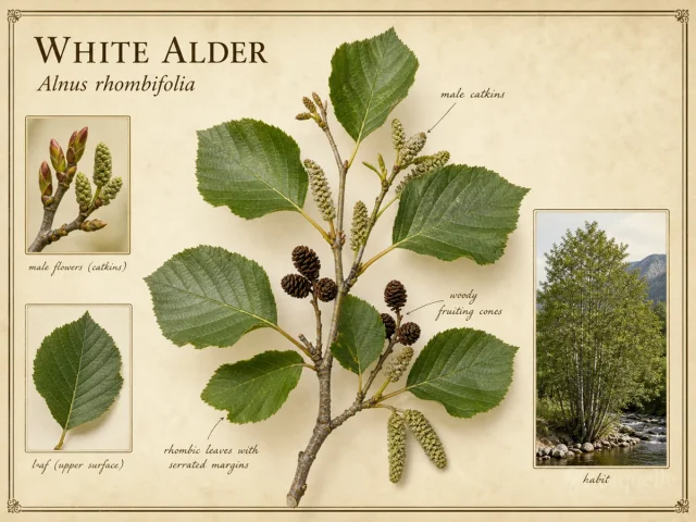 White Alder (Alnus rhombifolia)