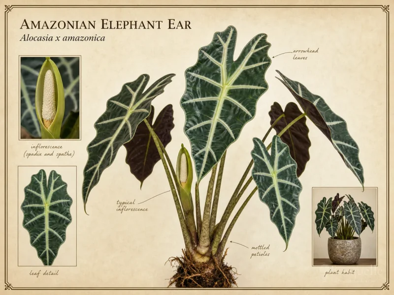 Amazonian Elephant Ear (Alocasia x amazonica)